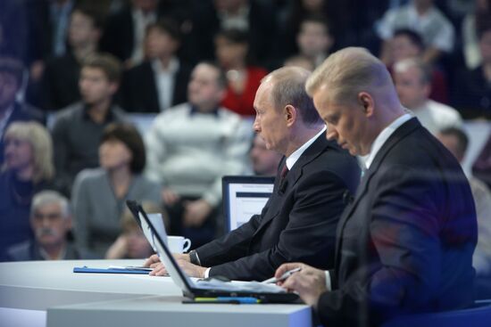Televised live call-in show with Vladimir Putin