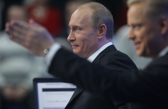 Televised live call-in show with Vladimir Putin