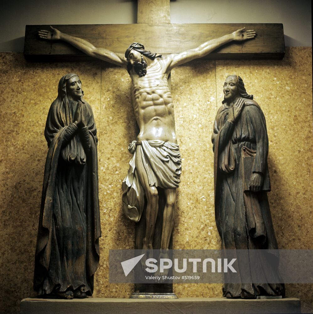 "Crucifix with Saints"