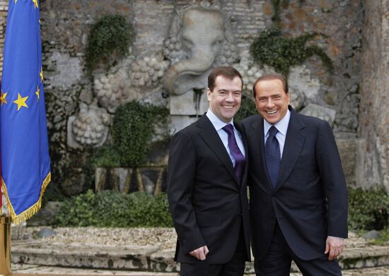 Dmitry Medvedev attends photography session in Rome