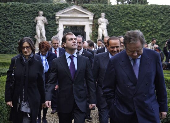 Dmitry Mmedvedev attends photography session in Rome