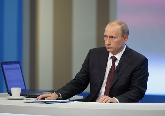 Televised live call-in show with Vladimir Putin