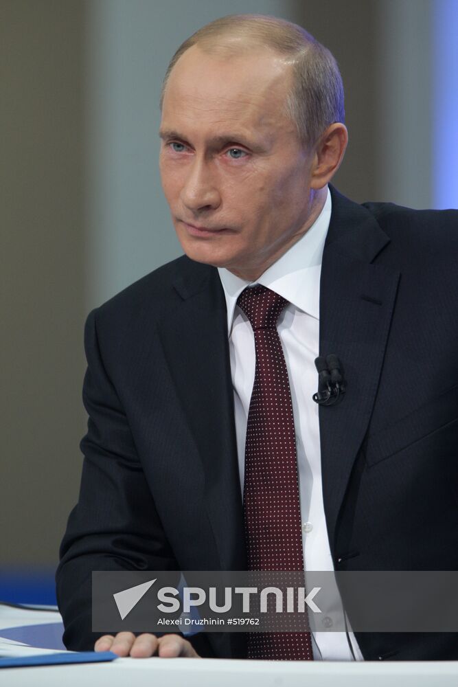 Televised live call-in show with Vladimir Putin