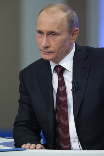 Televised live call-in show with Vladimir Putin