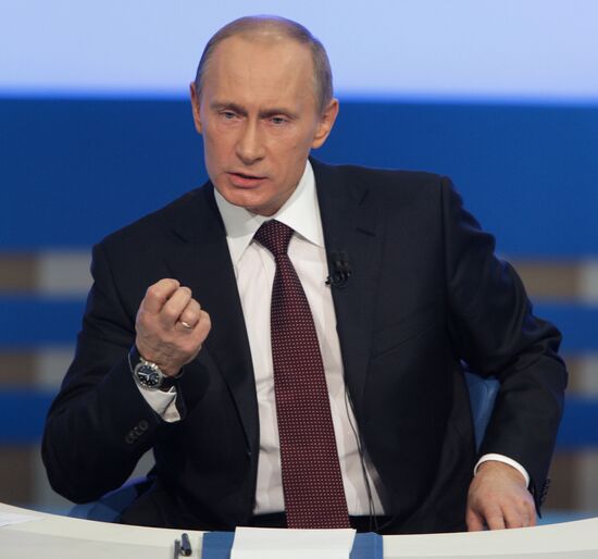 Televised live call-in show with Vladimir Putin