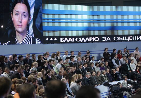 Televised live call-in show with Vladimir Putin