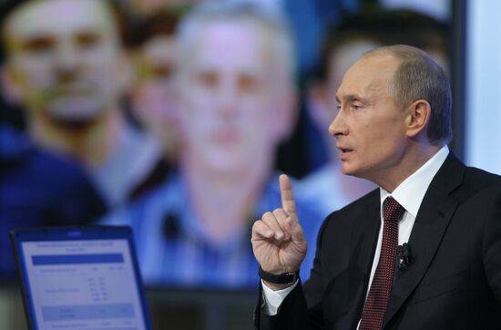 Televised live call-in show with Vladimir Putin