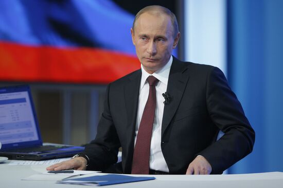 Televised live call-in show with Vladimir Putin