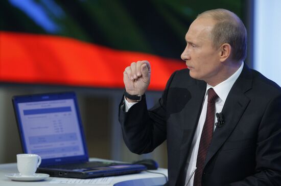 Televised live call-in show with Vladimir Putin