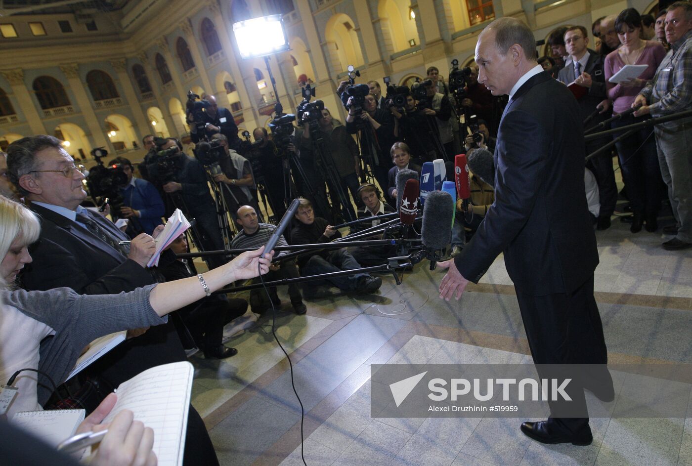 Televised live call-in show with Vladimir Putin