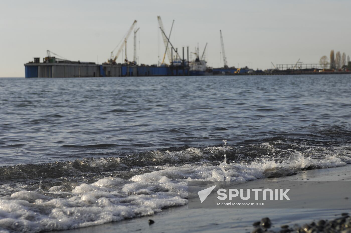 Cargo port in Sochi