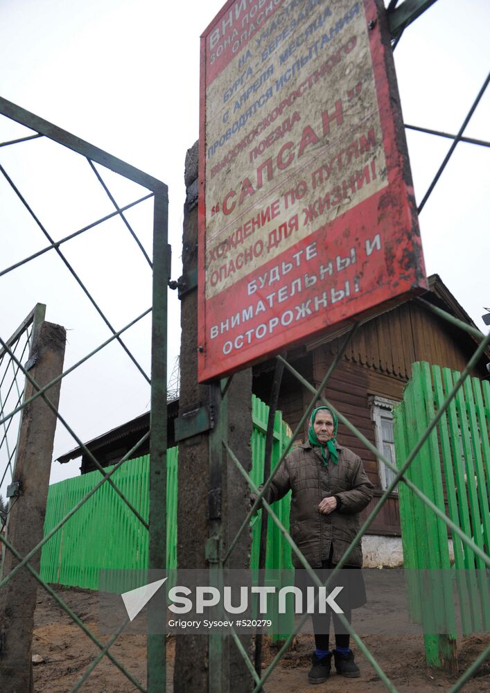 Pensioner Yelena Golubeva had a new fence installed