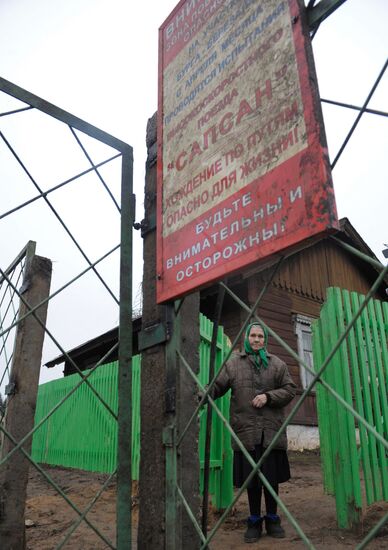 Pensioner Yelena Golubeva had a new fence installed