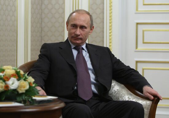 Vladimir Putin meets Avigdor Liberman