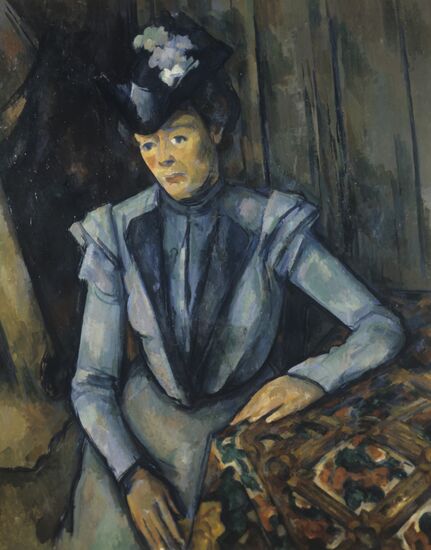 Woman In Blue by Paul Cézanne