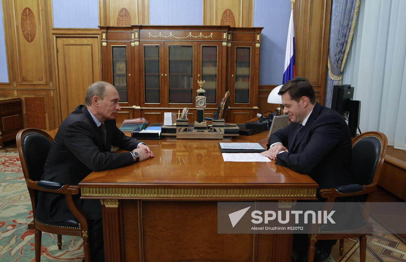 Vladimir Putin meets with Aleksei Mordashov