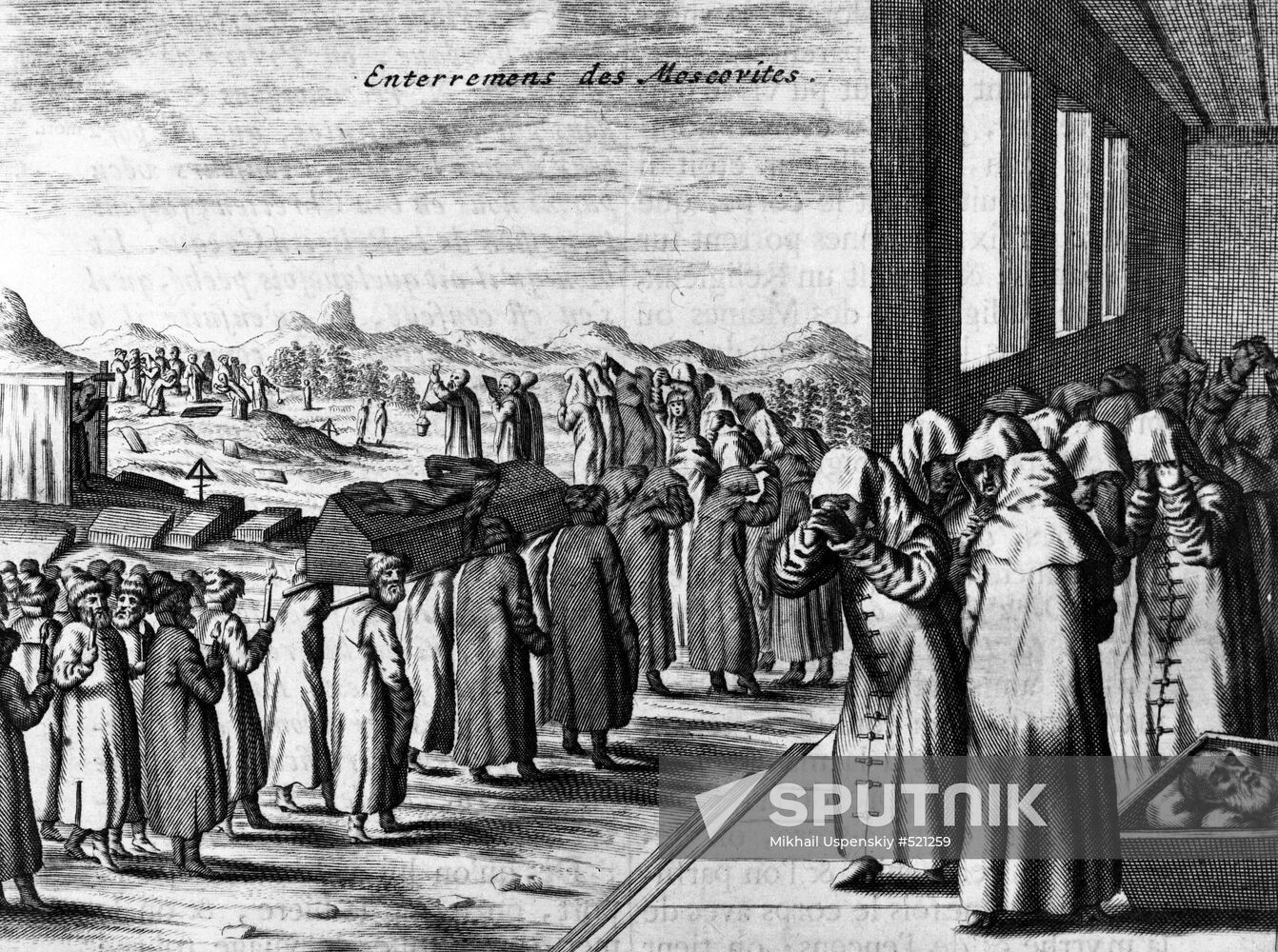 "Funeral", reproduction of illustration