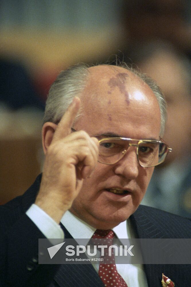 USSR President Mikhail Gorbachev