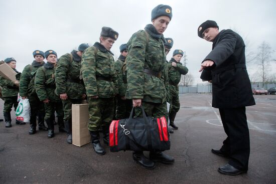 Moscow Region conscripts go into Baltic Fleet