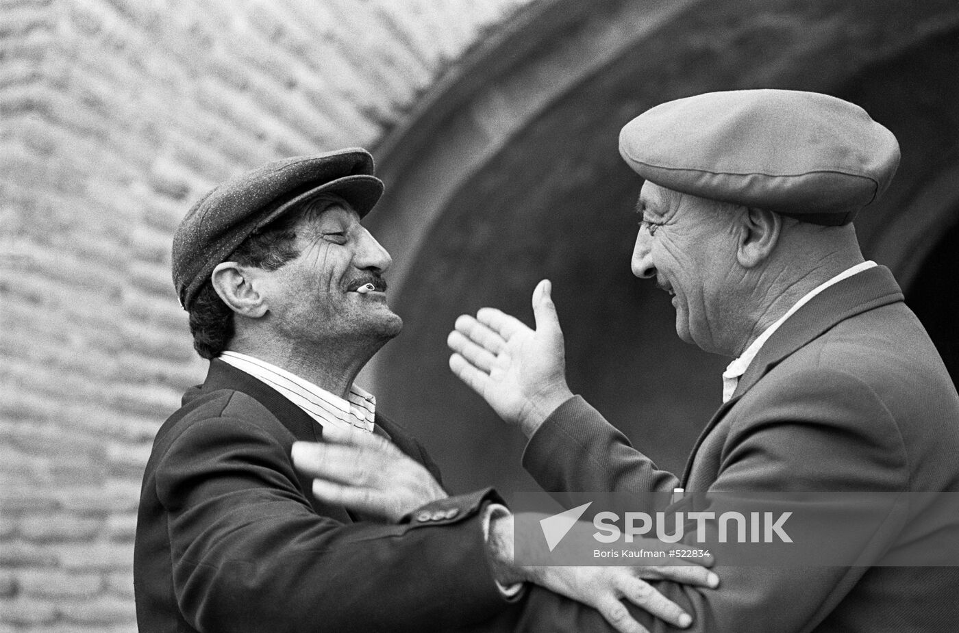 Meeting near steambaths in Tbilisi