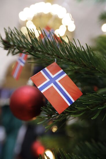 Norwegian Santa Claus. Visit. Moscow.