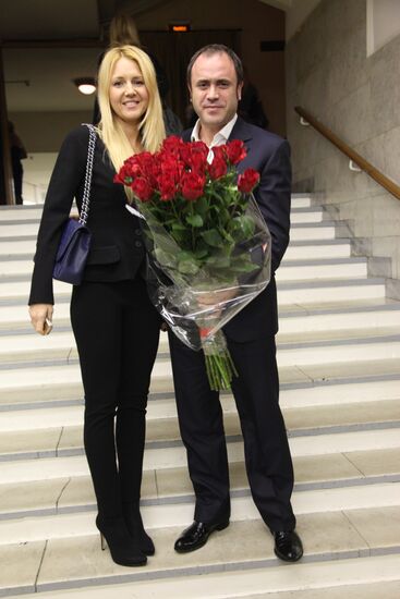 Yulia Bordovskikh with husband