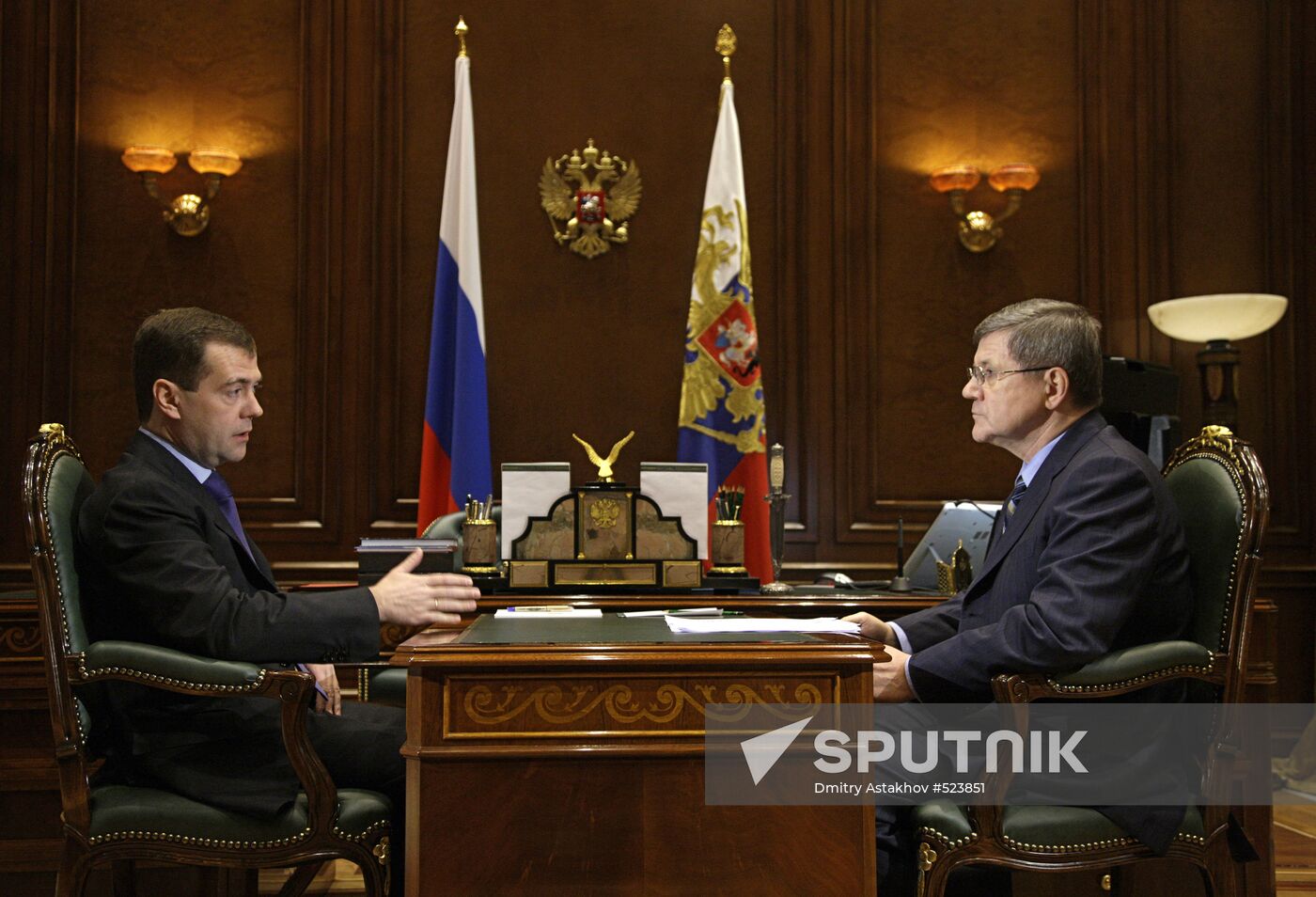 Dmitry Medvedev meets with Yury Chaika