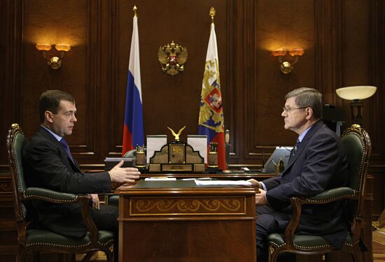 Dmitry Medvedev meets with Yury Chaika