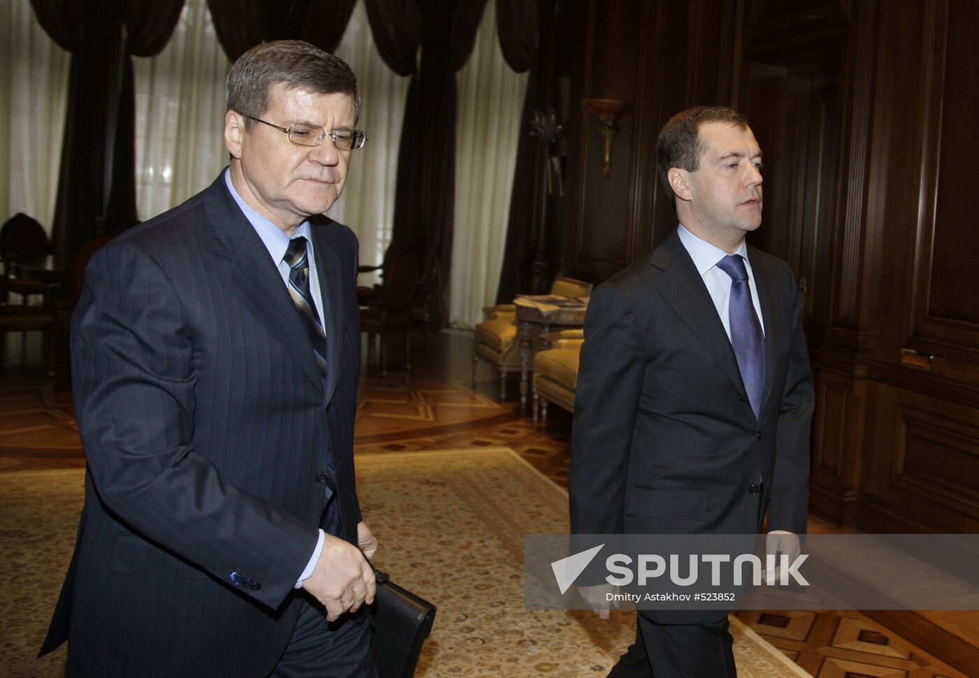 Dmitry Medvedev meets with Yury Chaika