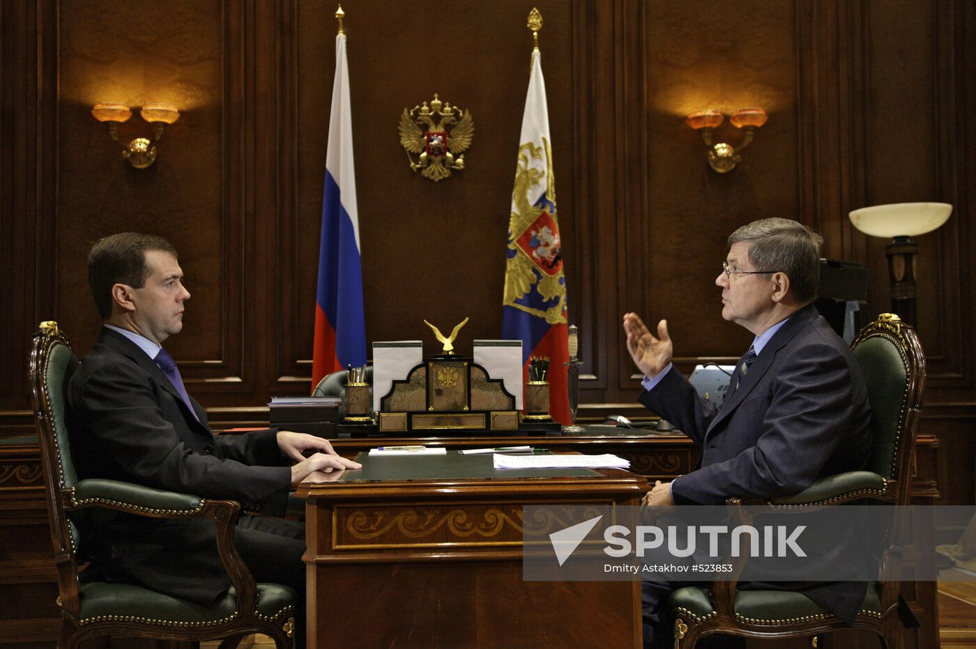 Dmitry Medvedev meets with Yury Chaika