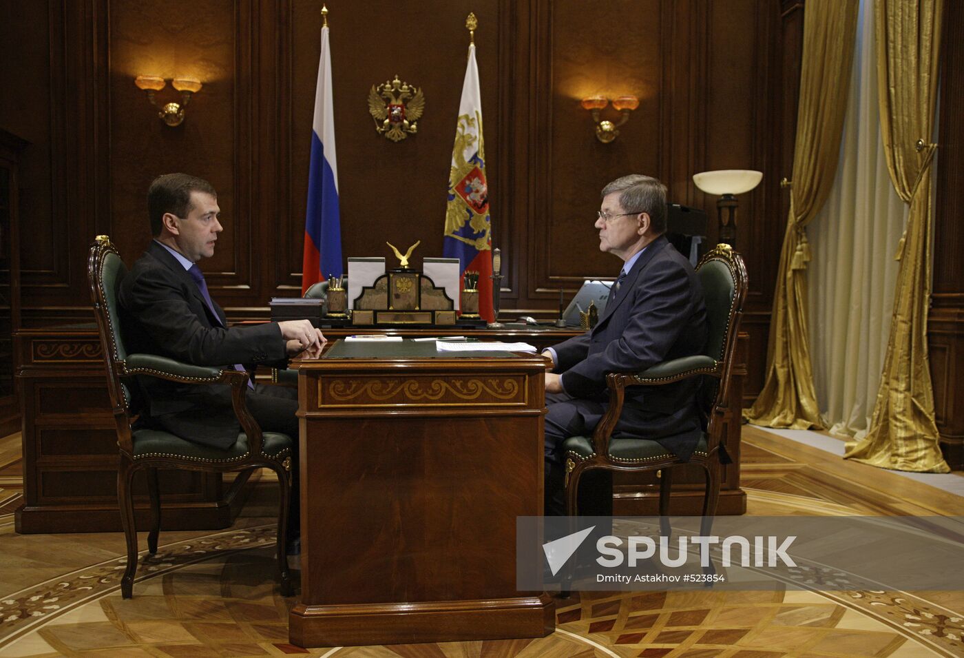 Dmitry Medvedev meets with Yury Chaika