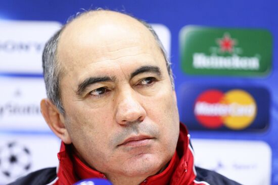News conference before UEFA Champions League match