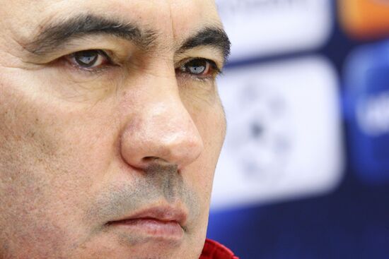 News conference before UEFA Champions League match