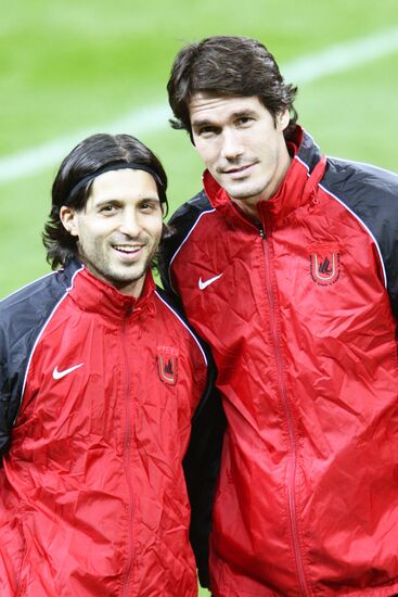 Rubin Kazan open training session before Rubin -- Inter match