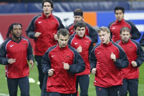 FC Rubin's open practice before match against FC Inter