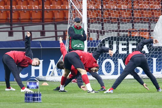 FC Rubin's open practice before match against FC Inter