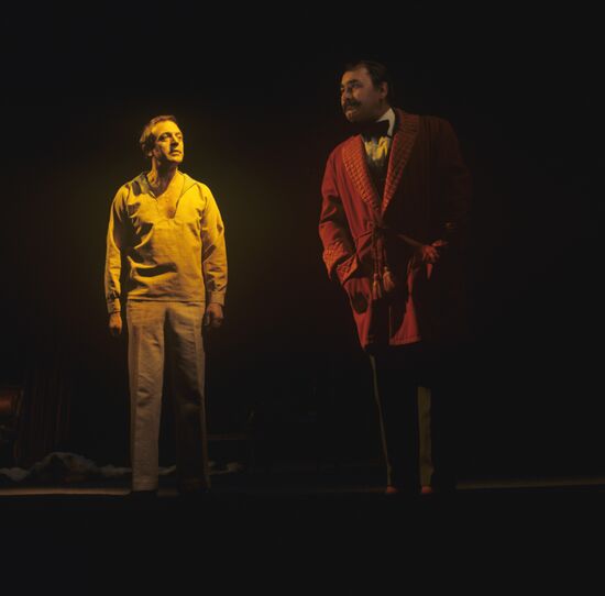Scene from play "The Flight"