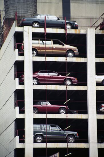 Multi-storey car park in downtown Montreal