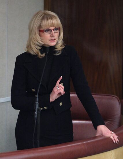 Health and Social Development Minister Tatyana Golikova