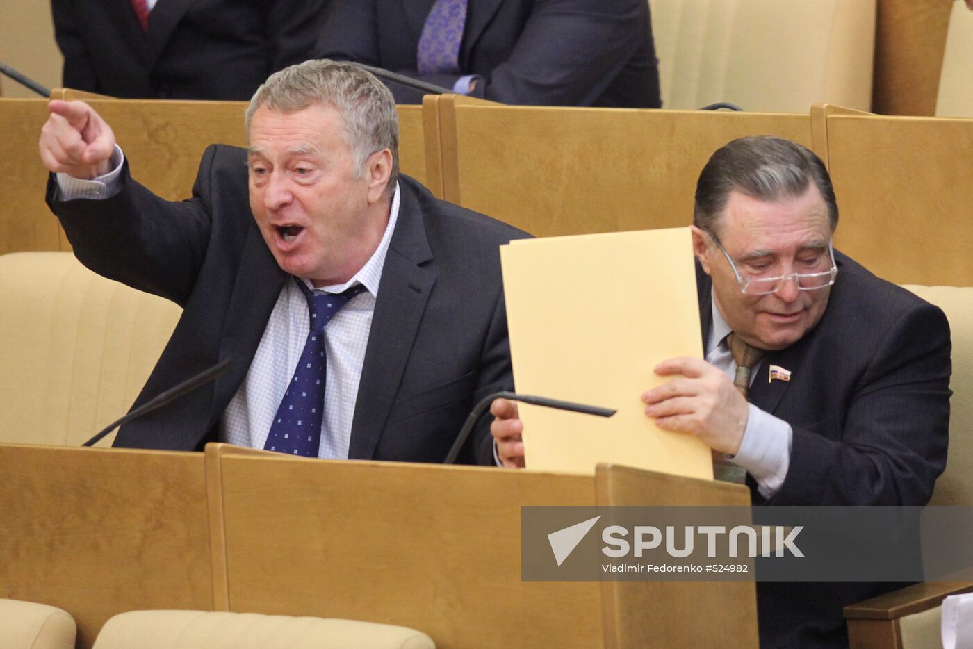 Vladimir Zhirinovsky and Alexander Gurov