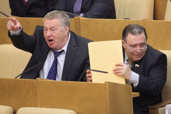 Vladimir Zhirinovsky and Alexander Gurov