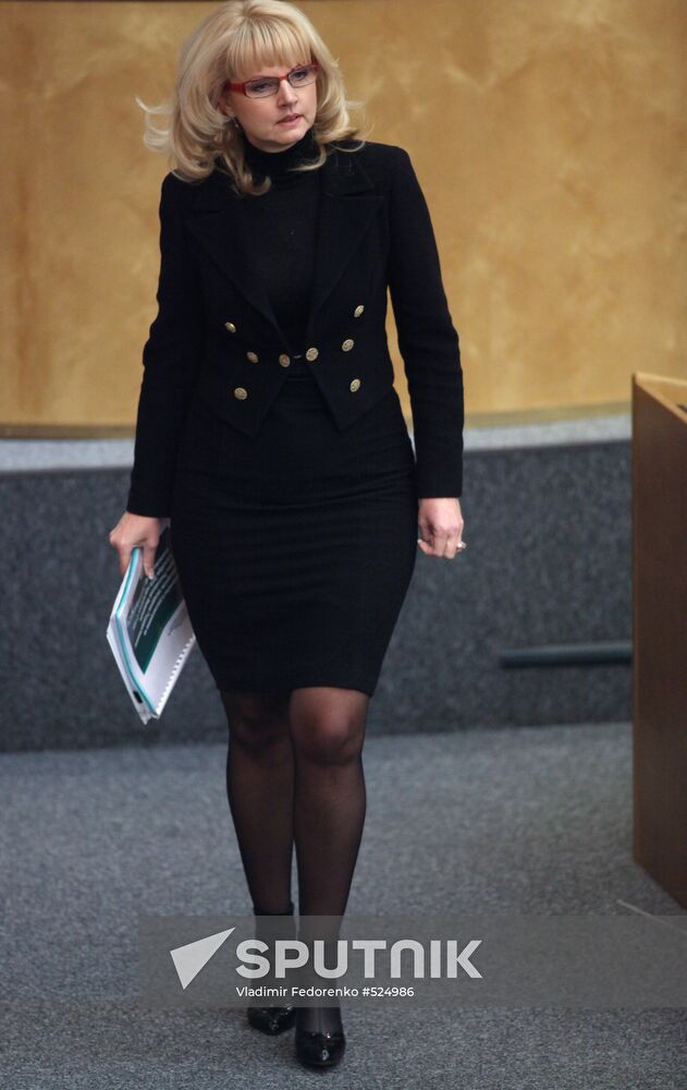 Health and Social Development Minister Tatyana Golikova