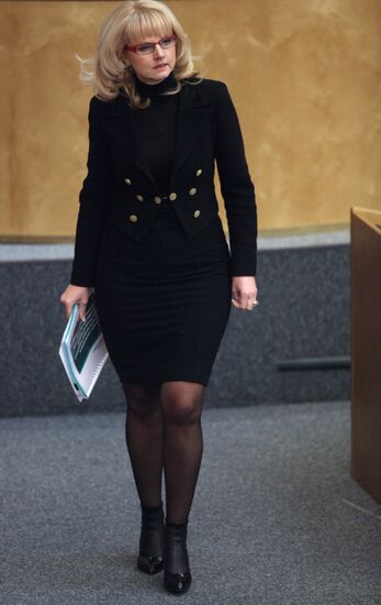 Health and Social Development Minister Tatyana Golikova