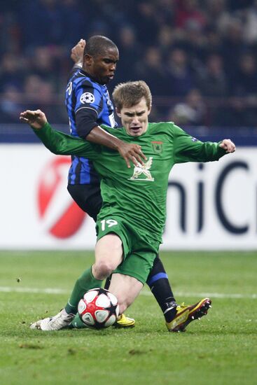 Football. Champions League. Inter Milan vs. Rubin Kazan