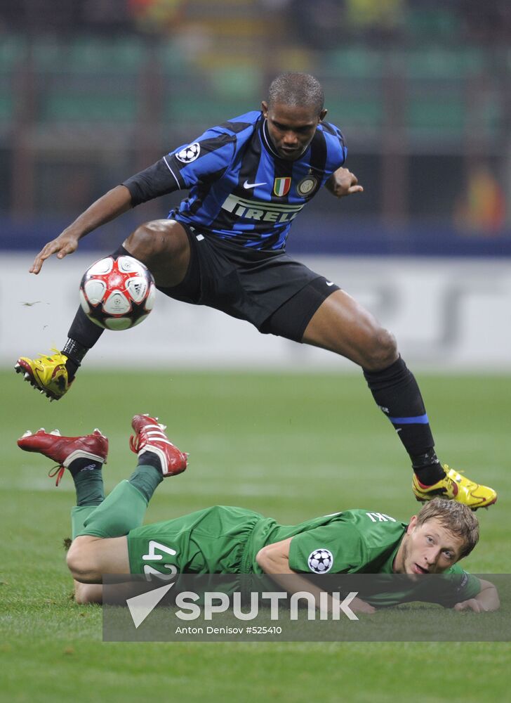 Football. UEFA Champions League. Inter Milan vs. Rubin Kazan
