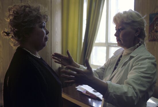 Yelena Kolesnikova and her patient