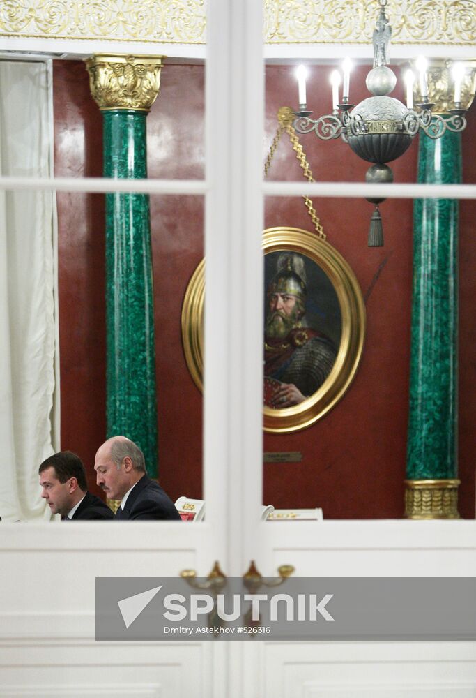 Russian and Belorussian Presidents' news conference
