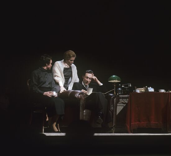 Scene from play Blue Horses on Red Grass