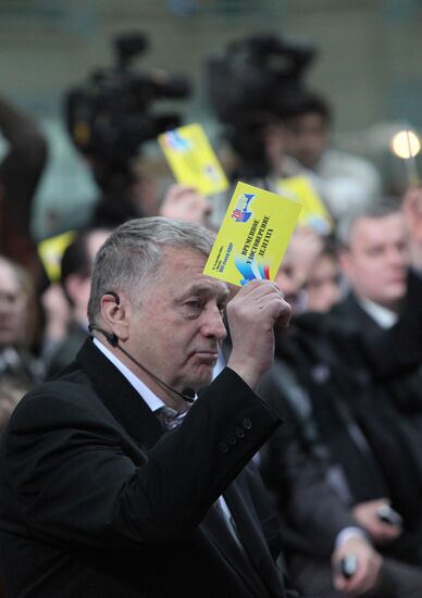 LDPR leader Vladimir Zhirinovsky