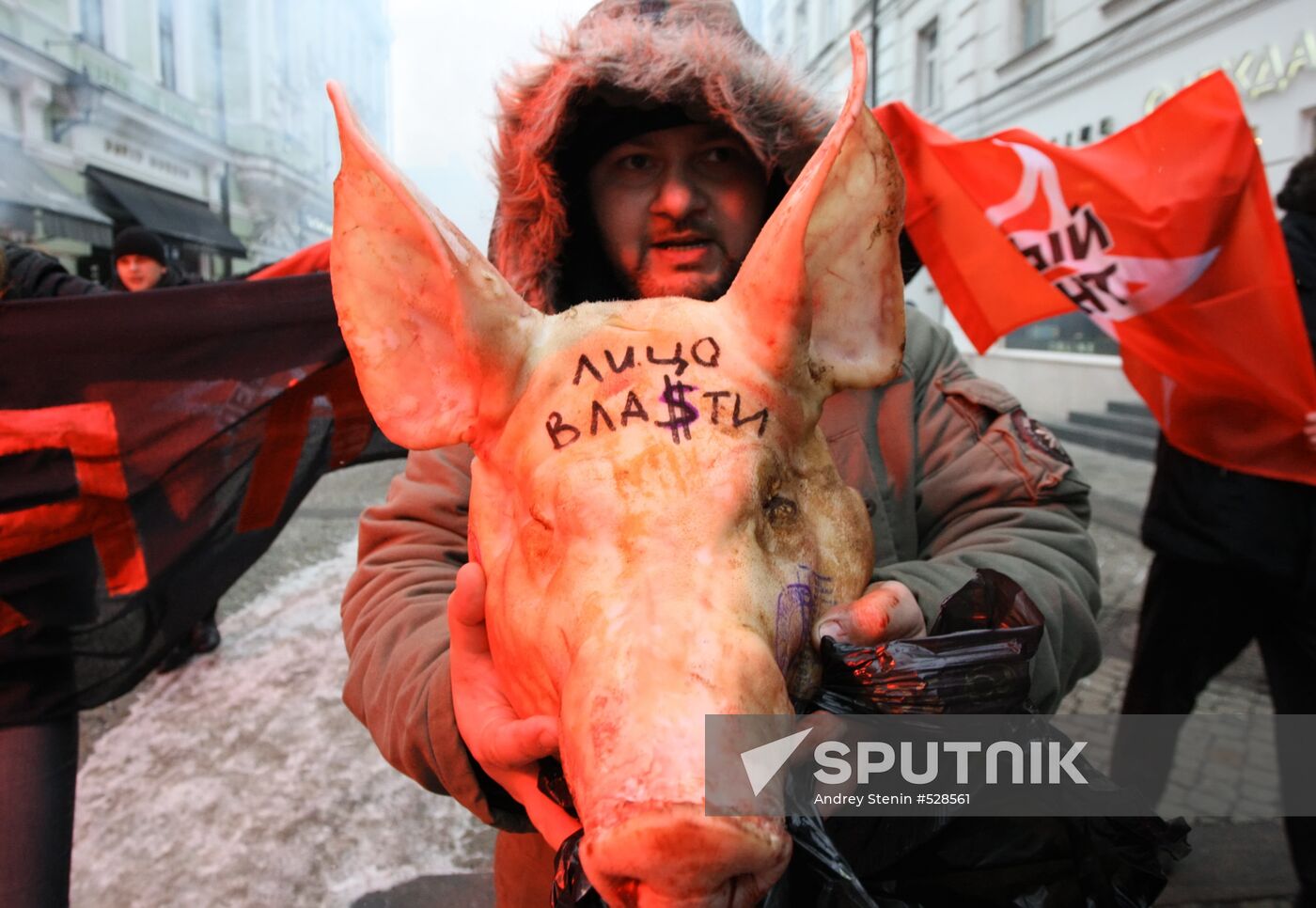 Unauthorized rally Anticapitalism 2009